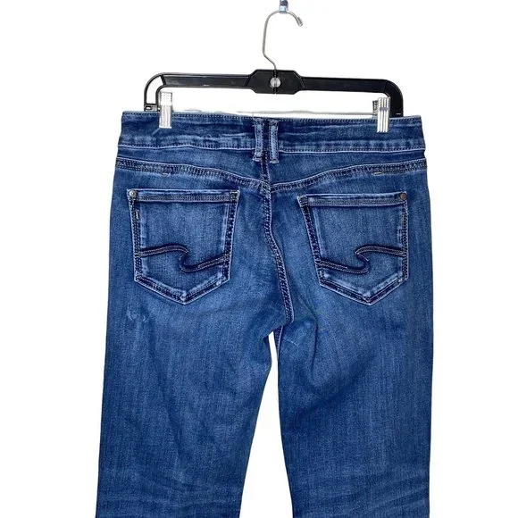 Silver Suki Slim Bootcut Jeans W32/L31 Stretch - Picture 11 of 12